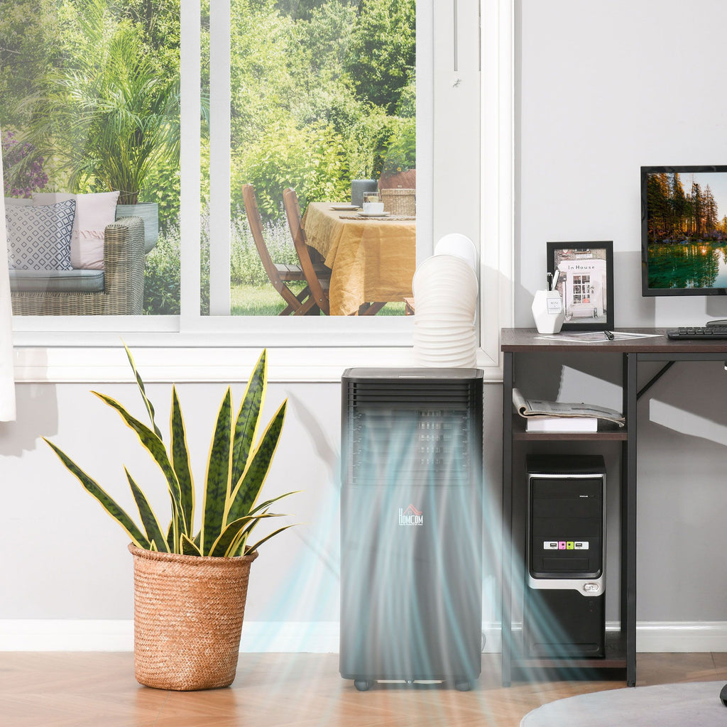 10,000 BTU Portable Air Conditioner with 4 Modes, 24-Hour Timer & Remote Control