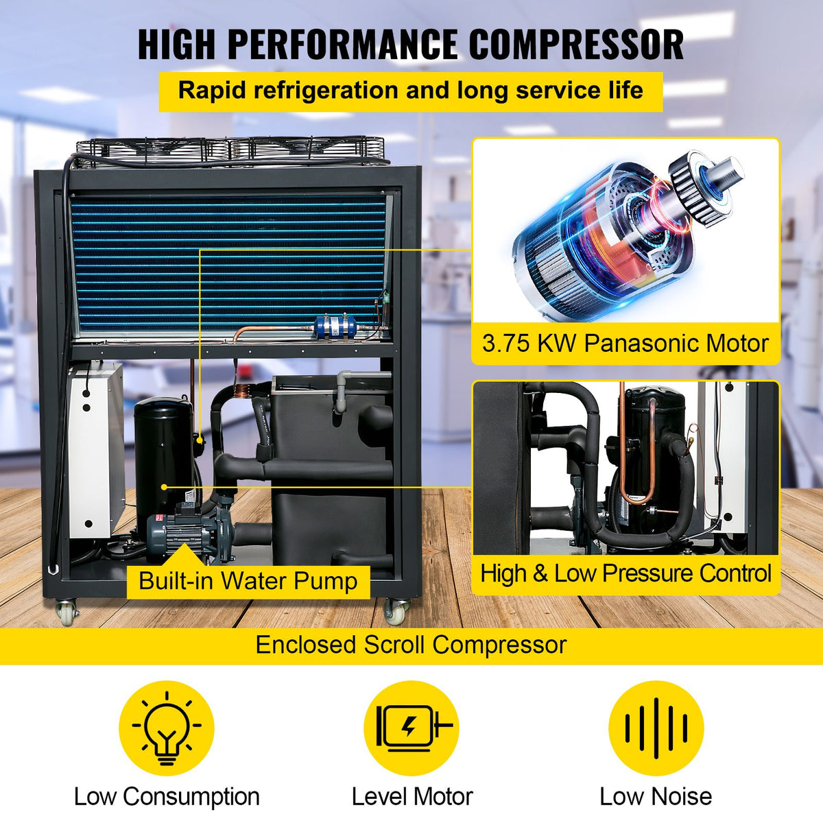VEVOR Portable Air-Cooled Industrial Water Chiller