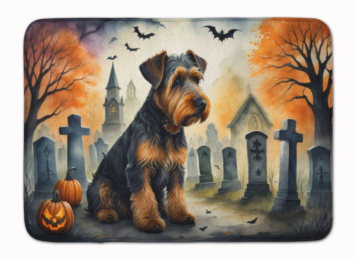Airedale Terrier Halloween Kitchen and Bath Mat