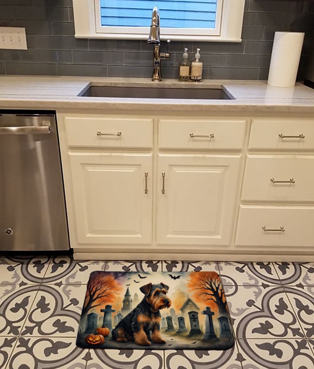 Airedale Terrier Halloween Kitchen and Bath Mat