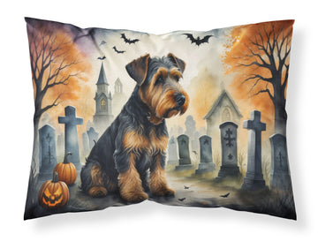 Airedale Terrier Spooky Halloween Pillowcase