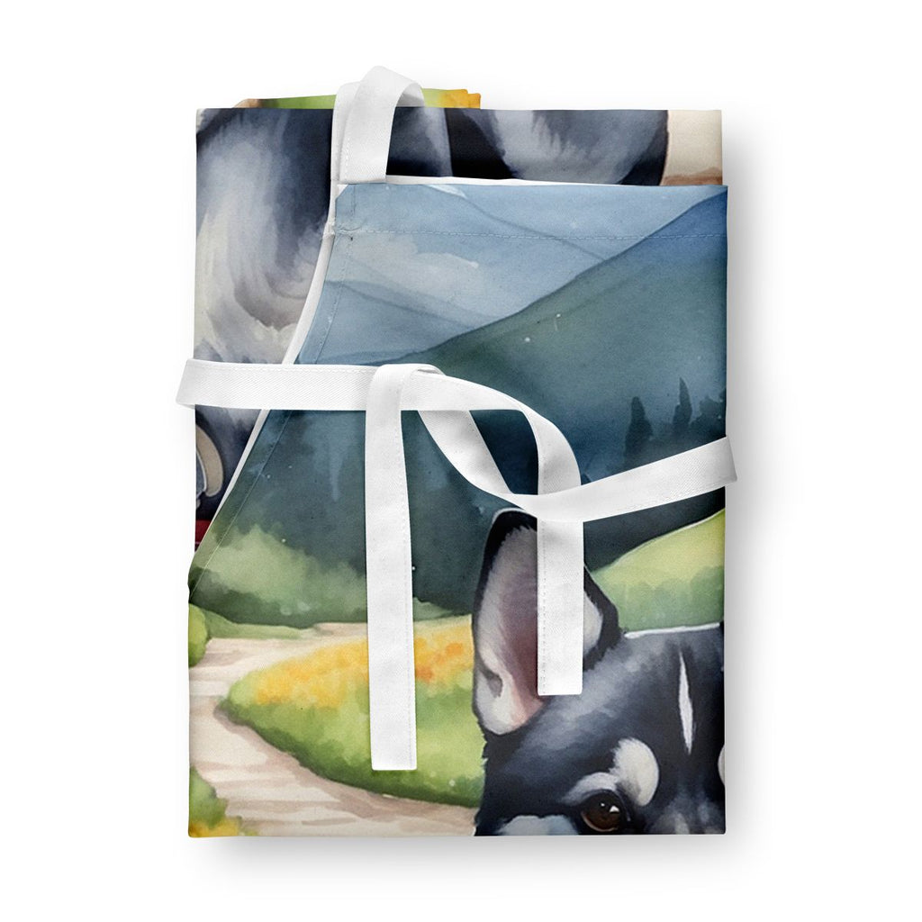 Versatile Bib-Style Apron with Vibrant Artwork for Kitchen and Garden