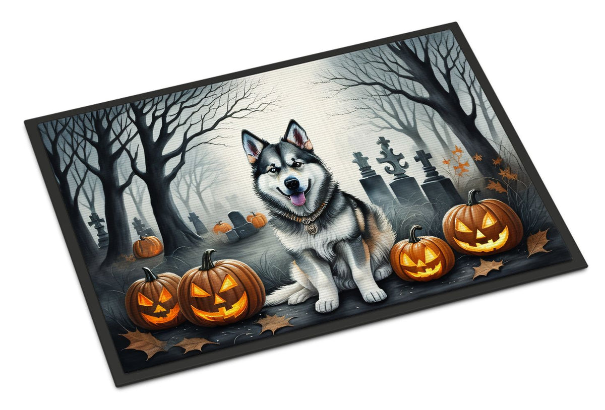 Alaskan Malamute Spooky Halloween Doormat