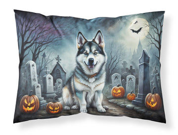 Alaskan Malamute Spooky Halloween Pillowcase