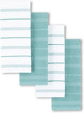 Albany Aqua and White Kitchen Towel Set