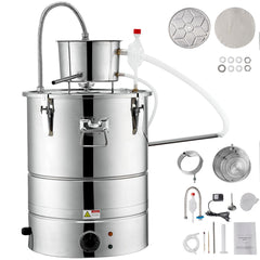 2800W Integrated Electric Alcohol Still – 15 Gal 50L Home Distillery Kit with Complete Accessories