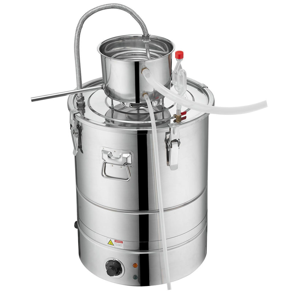 2800W Integrated Electric Alcohol Still – 15 Gal 50L Home Distillery Kit with Complete Accessories