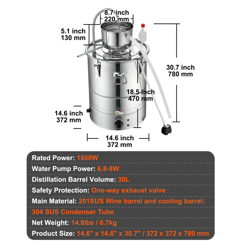 Integrated Electric Home Distillation Kit
