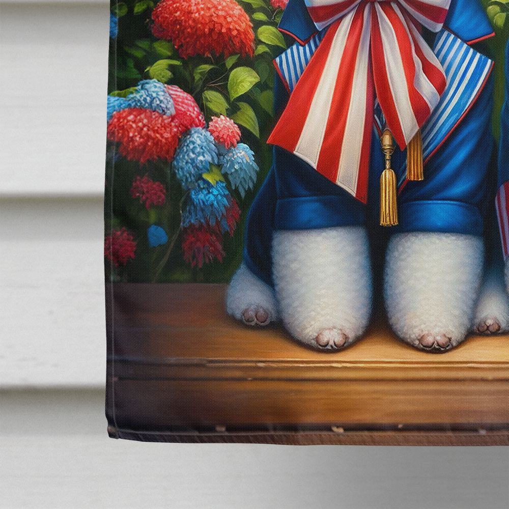 All American Bichon Frise Double-Sided House Flag