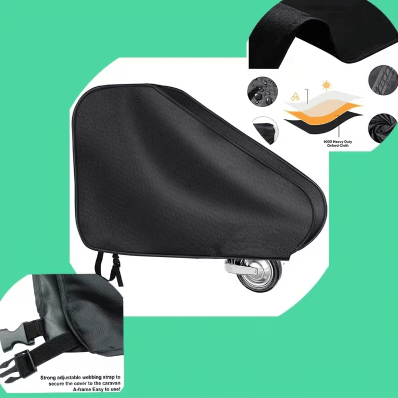 All-Black Trailer Hitch Cover for RV Towing