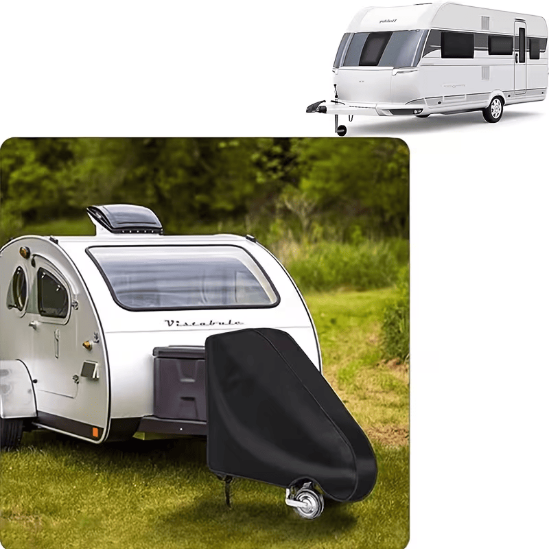 All-Black Trailer Hitch Cover for RV Towing