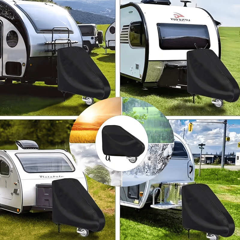 All-Black Trailer Hitch Cover for RV Towing