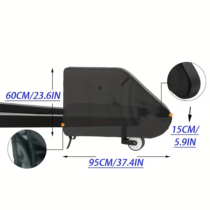 All-Black Trailer Hitch Cover for RV Towing