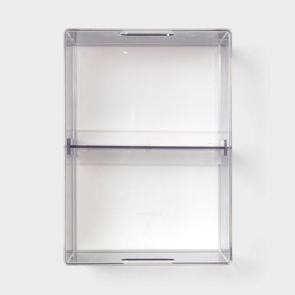Clear All-Purpose Storage Bin with Adjustable Divider