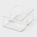 Clear All-Purpose Storage Bin with Adjustable Divider
