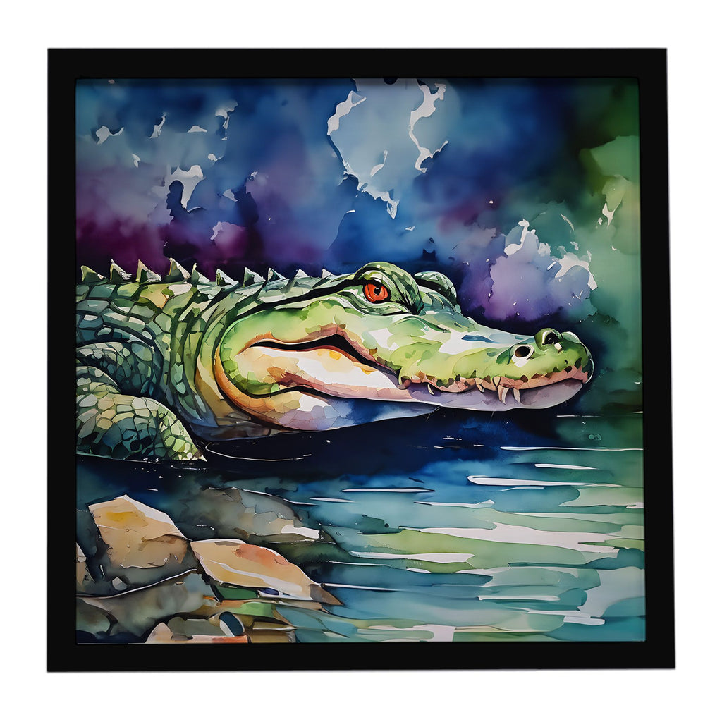 Alligator Framed Wall Art with Contemporary Style