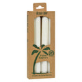 Aloha Bay White Unscented Taper Candle Set