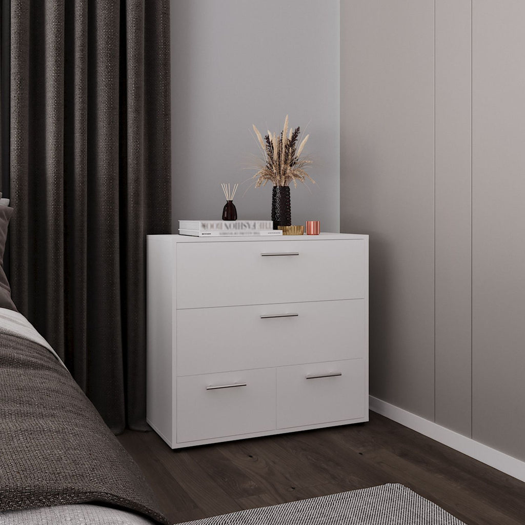 Alpine Four-Drawer Dresser with Clean Modern Styling