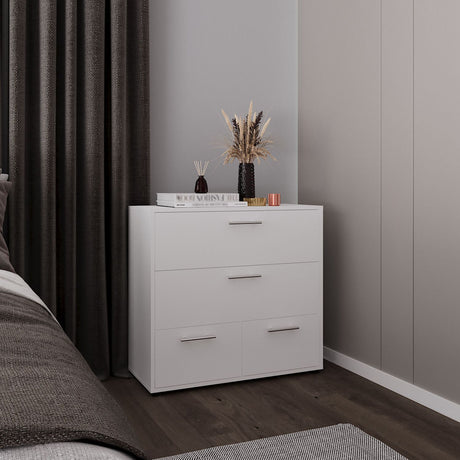 Alpine Four-Drawer Dresser with Clean Modern Styling