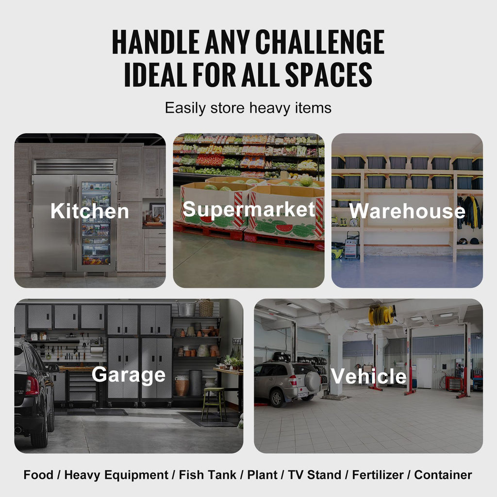 practical Aluminum Dunnage Rack for Commercial Kitchens and Garages