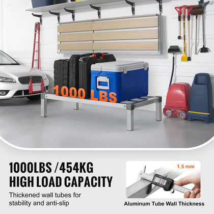 practical Aluminum Dunnage Rack for Commercial Kitchens and Garages