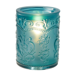 Amelia Teal Embossed Fragrance Warmer