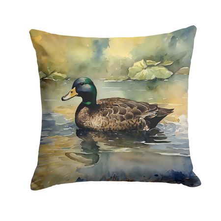 American Black Duck Throw Pillow Machine Washable, Indoor Outdoor Decorative Pillow for