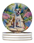 American Bulldog Spring Garden Coaster Set