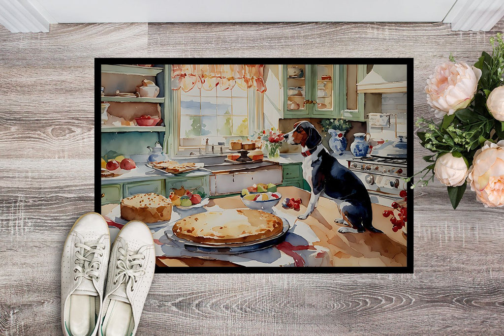 American English Coonhound Christmas Cookie Doormat