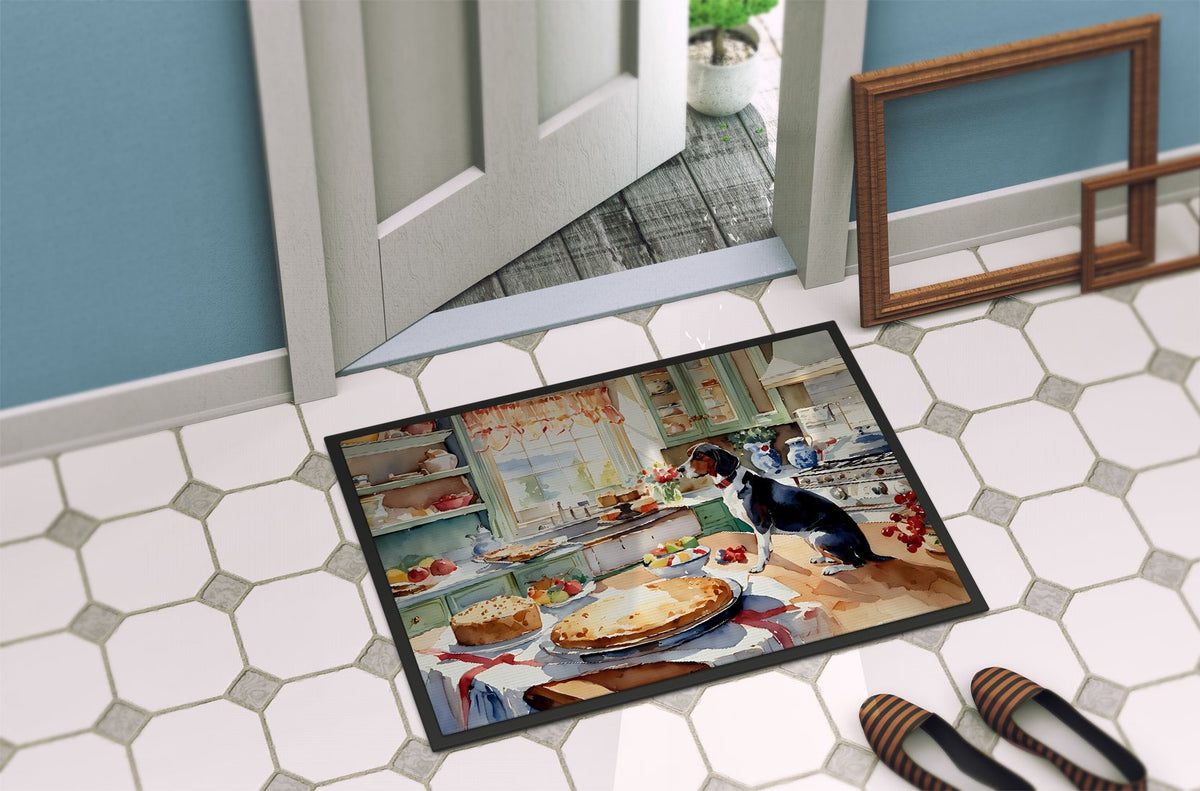 American English Coonhound Christmas Cookie Doormat