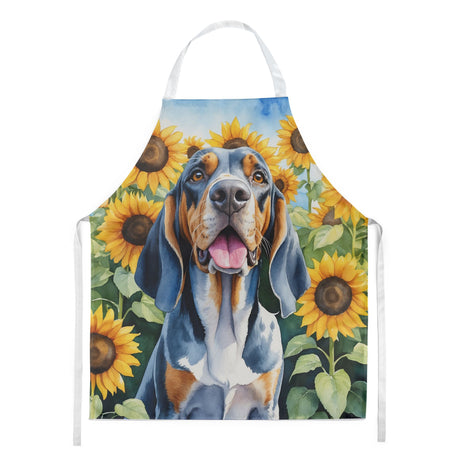 American English Coonhound Sunflower Bib Apron