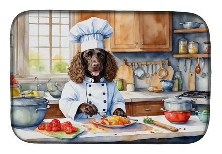 American Water Spaniel The Chef Dish Drying Mat