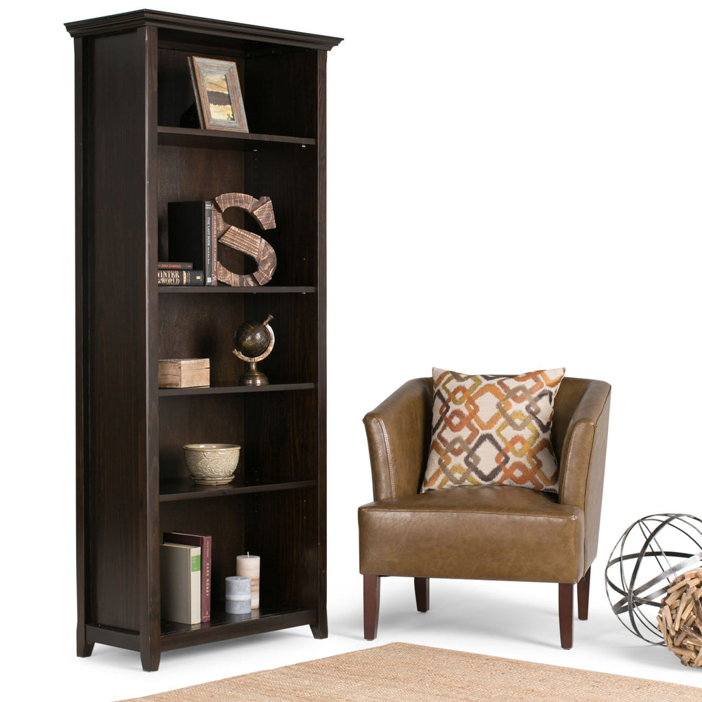 Amherst 5-Shelf Bookcase with Adjustable Shelves