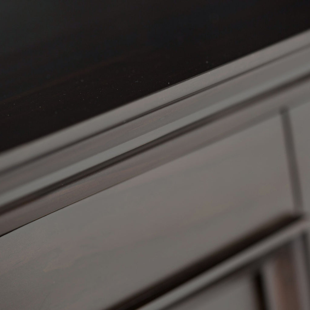 Amherst Low Storage Cabinet – Hickory Brown with Adjustable Shelves
