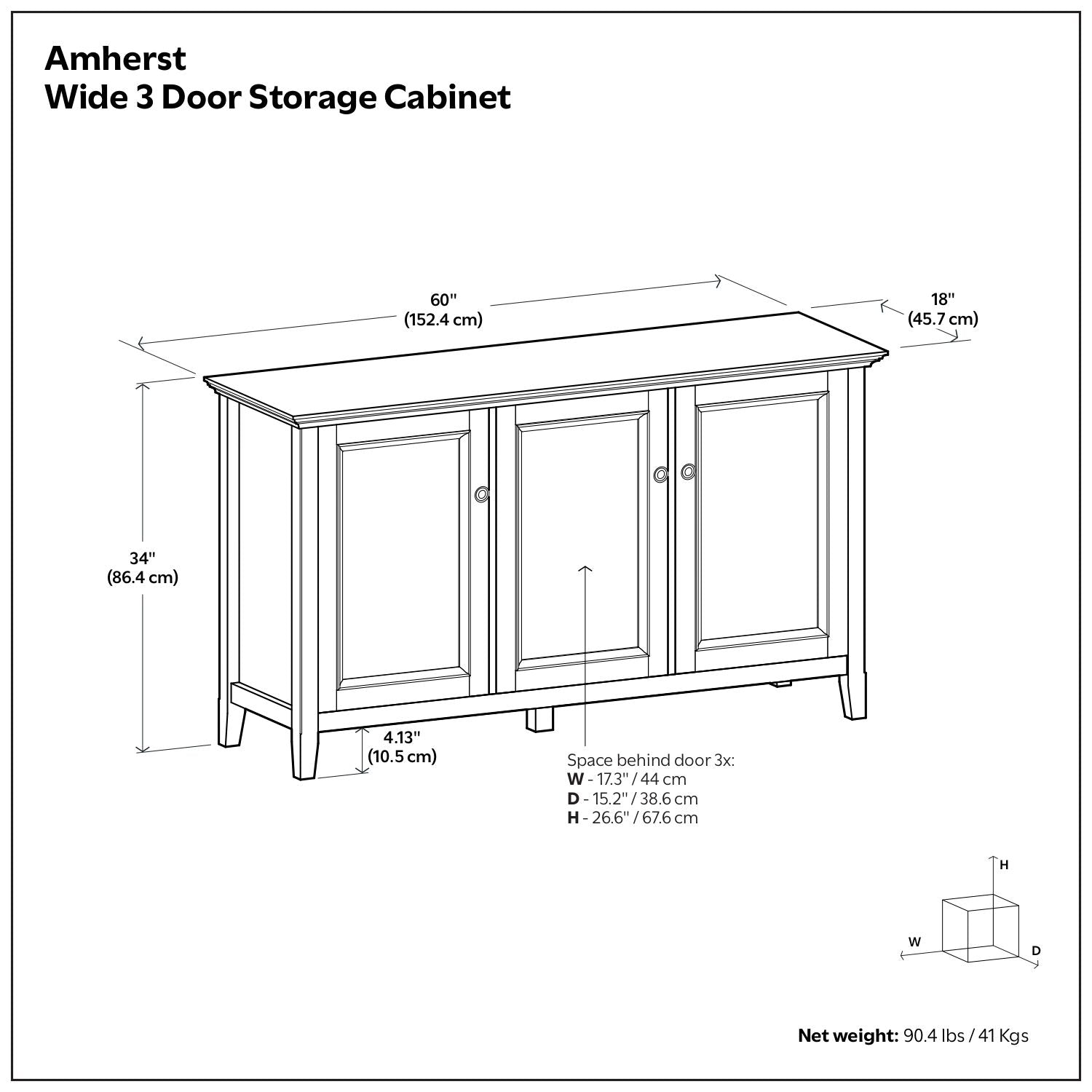 Versatile Storage Cabinet for Home Office and Living Room Organization