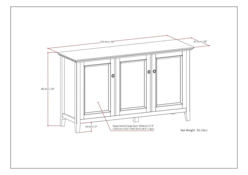 Versatile Storage Cabinet for Home Office and Living Room Organization
