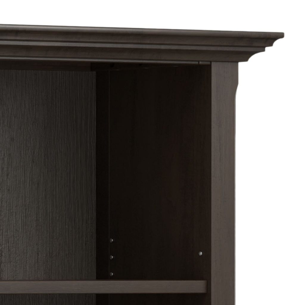 Amherst 24 Solid Wood 5 Shelf Bookcase in Hickory Brown