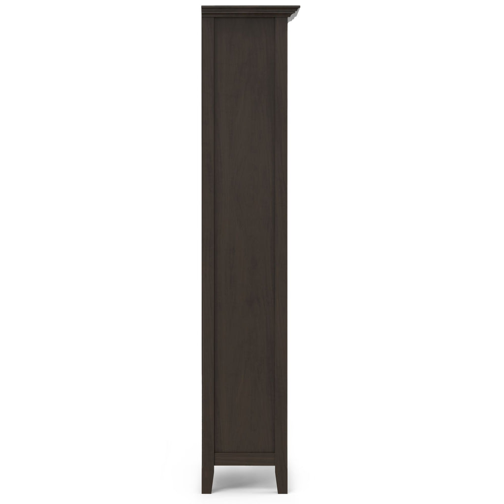 Amherst 24 Solid Wood 5 Shelf Bookcase in Hickory Brown