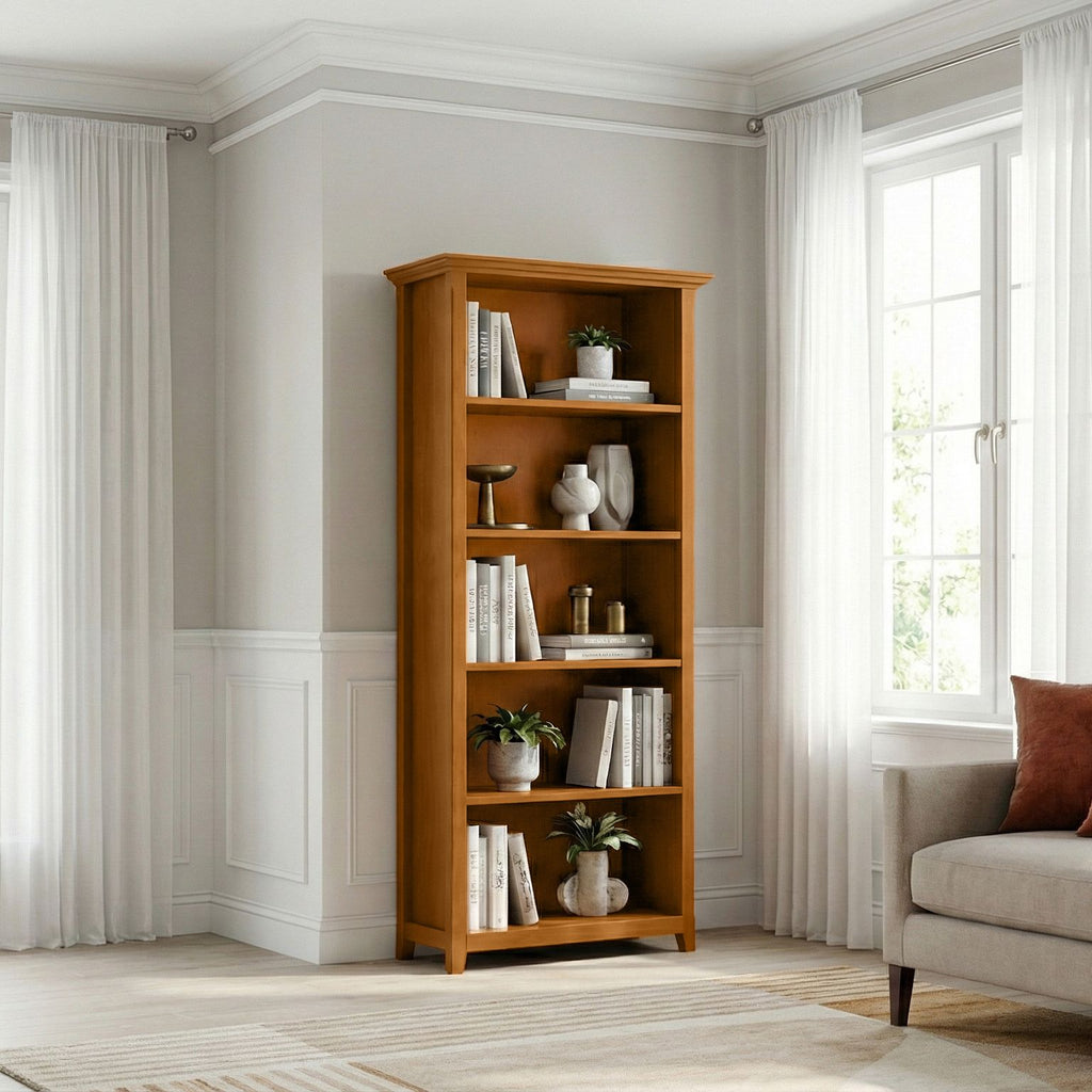 Amherst 30- 5-Shelf Bookcase with Adjustable Shelves