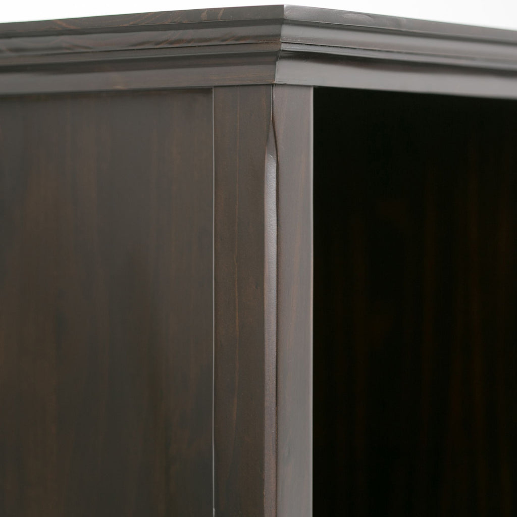 Amherst Eight-Cube Sofa Table in Hickory Brown