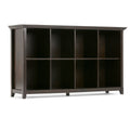 Amherst Eight-Cube Sofa Table in Hickory Brown