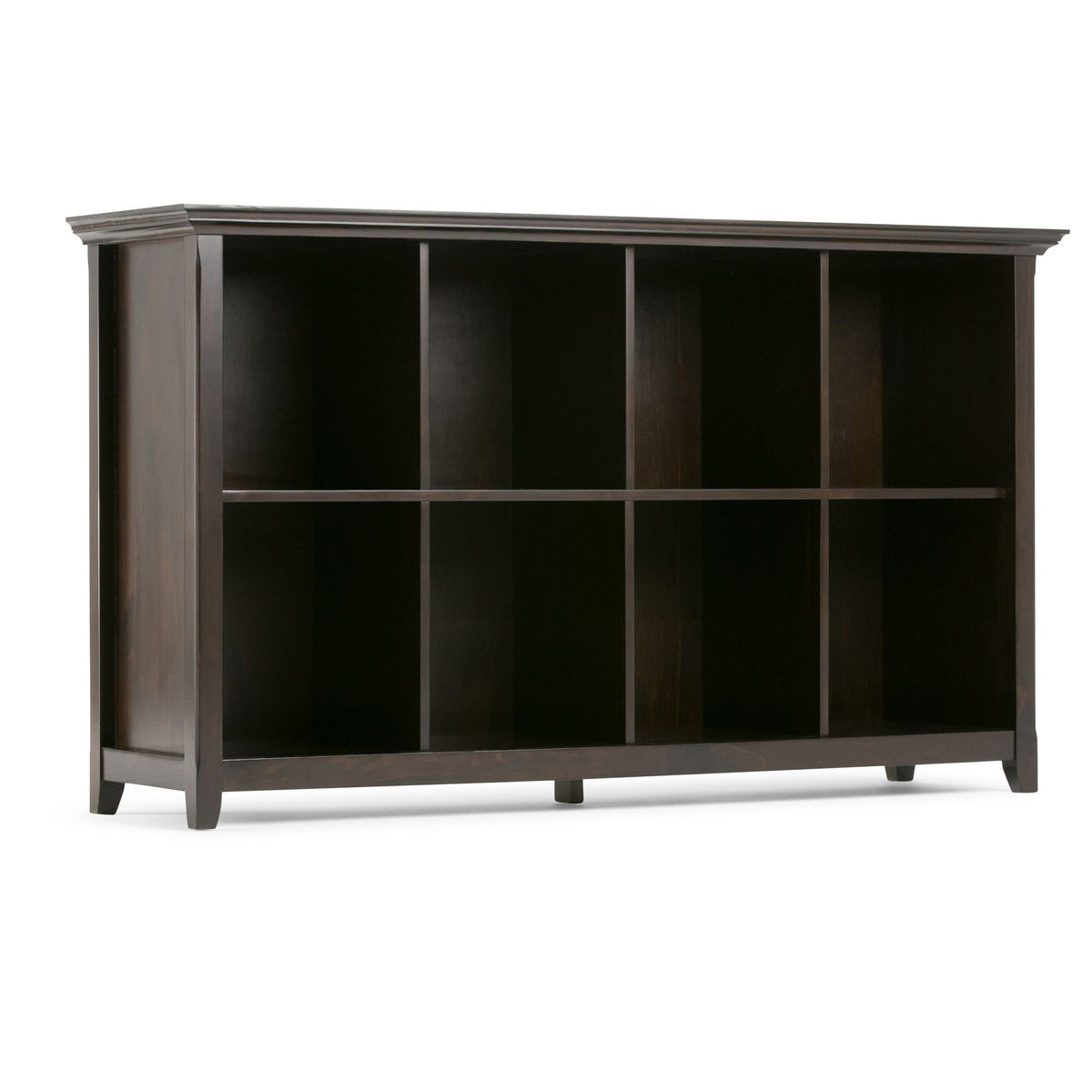 Amherst Eight-Cube Sofa Table in Hickory Brown