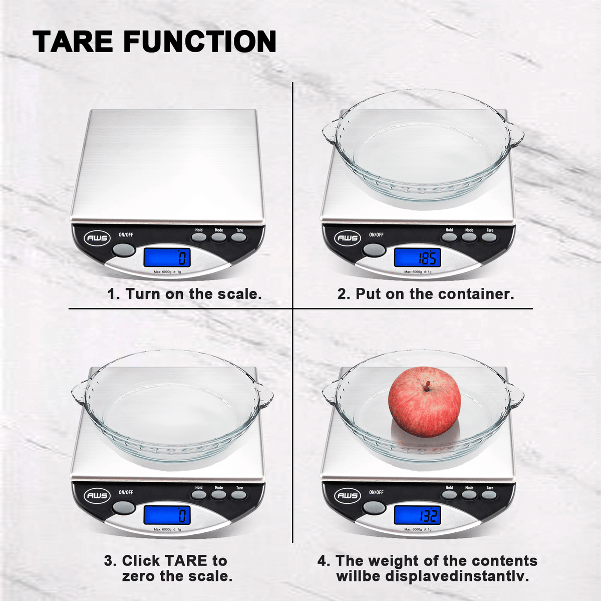Compact Digital Bench Scale with Large Stainless Steel Platform and High-Precision Sensors