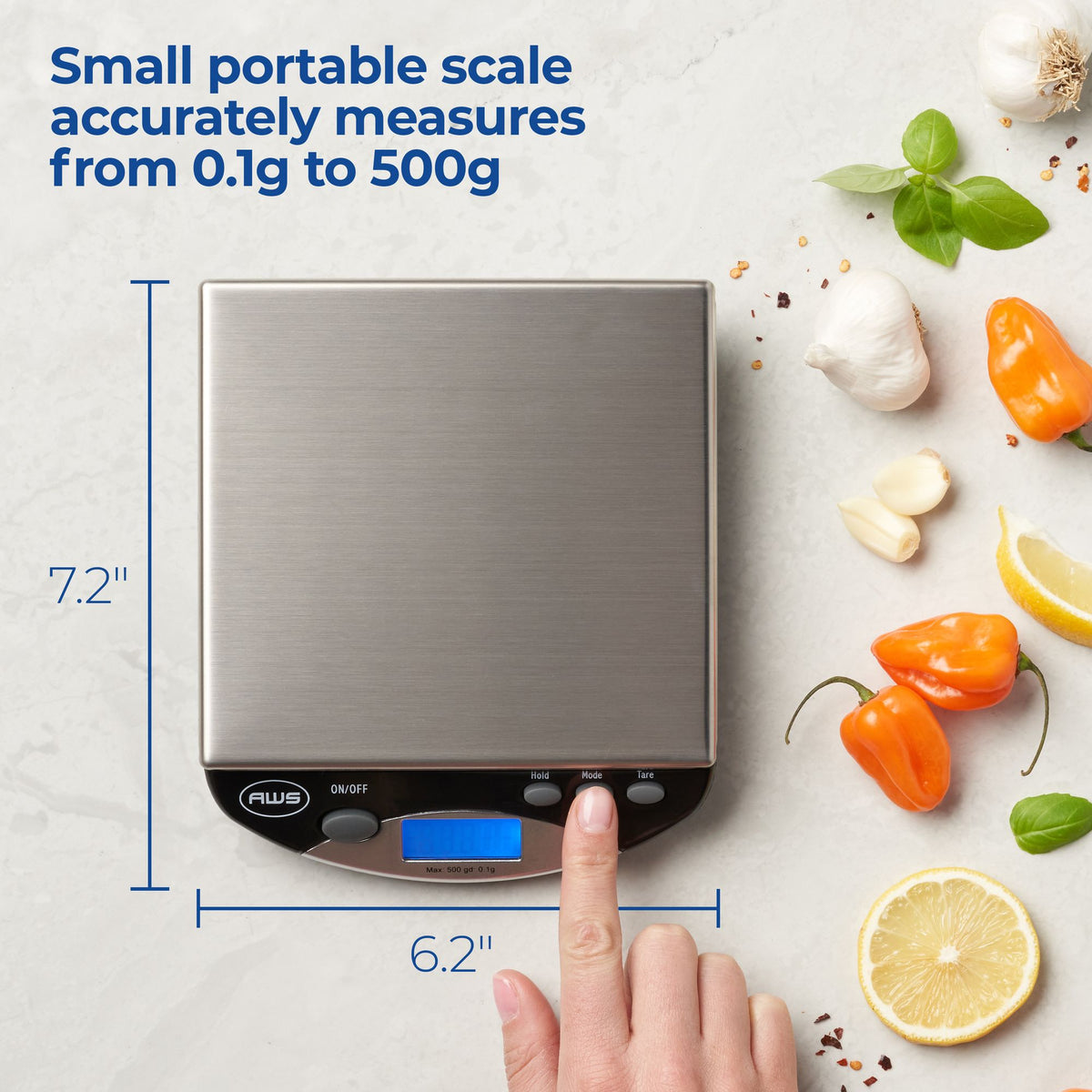 Compact Digital Bench Scale with High-Precision Sensors