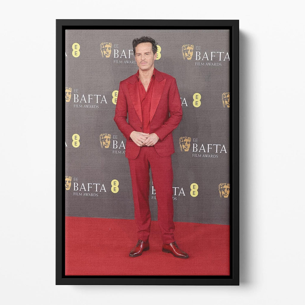 Andrew Scott at the Baftas Floating Framed Canvas