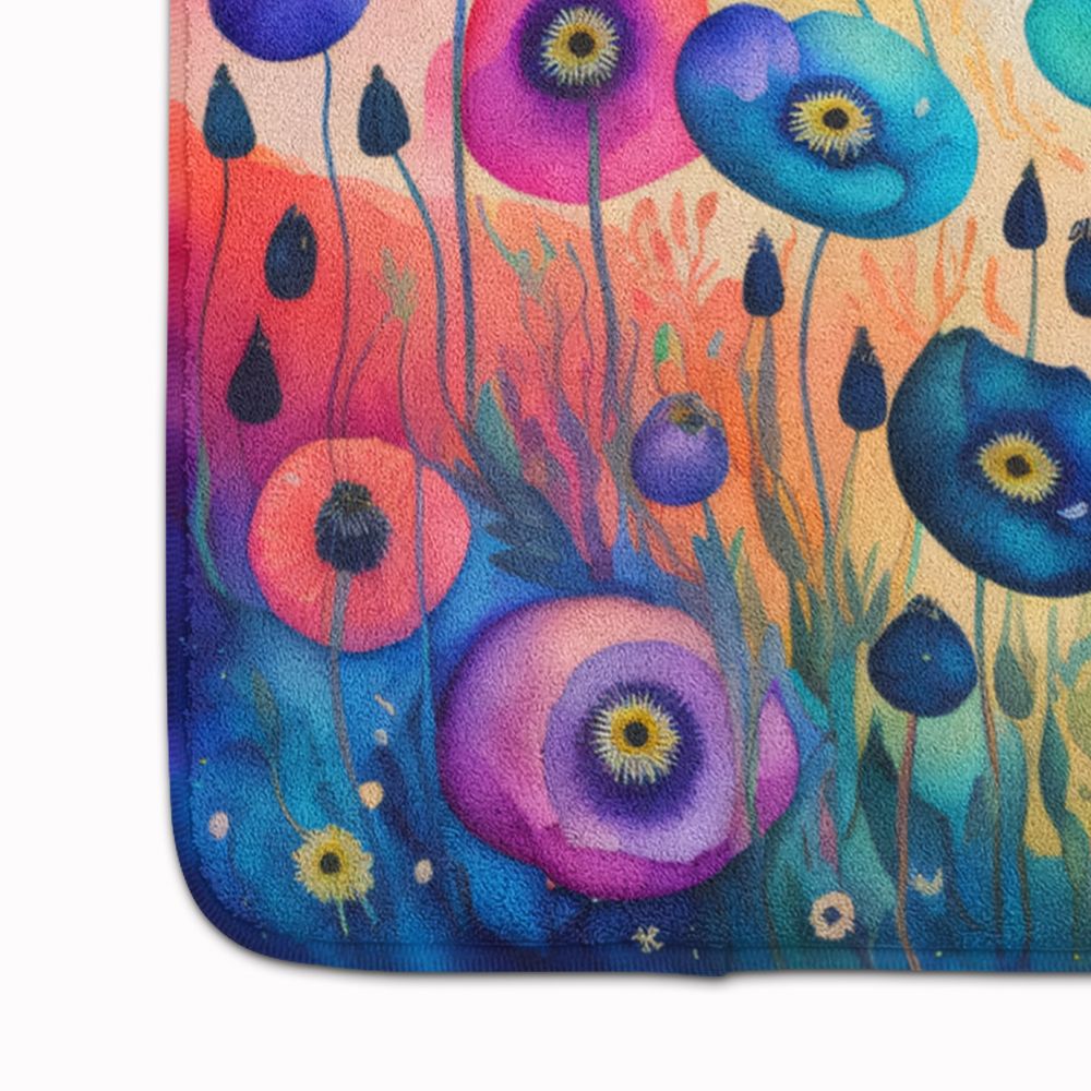 Anemones in Color Cushioned Kitchen and Bath Mat
