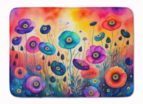 Anemones in Color Cushioned Kitchen and Bath Mat
