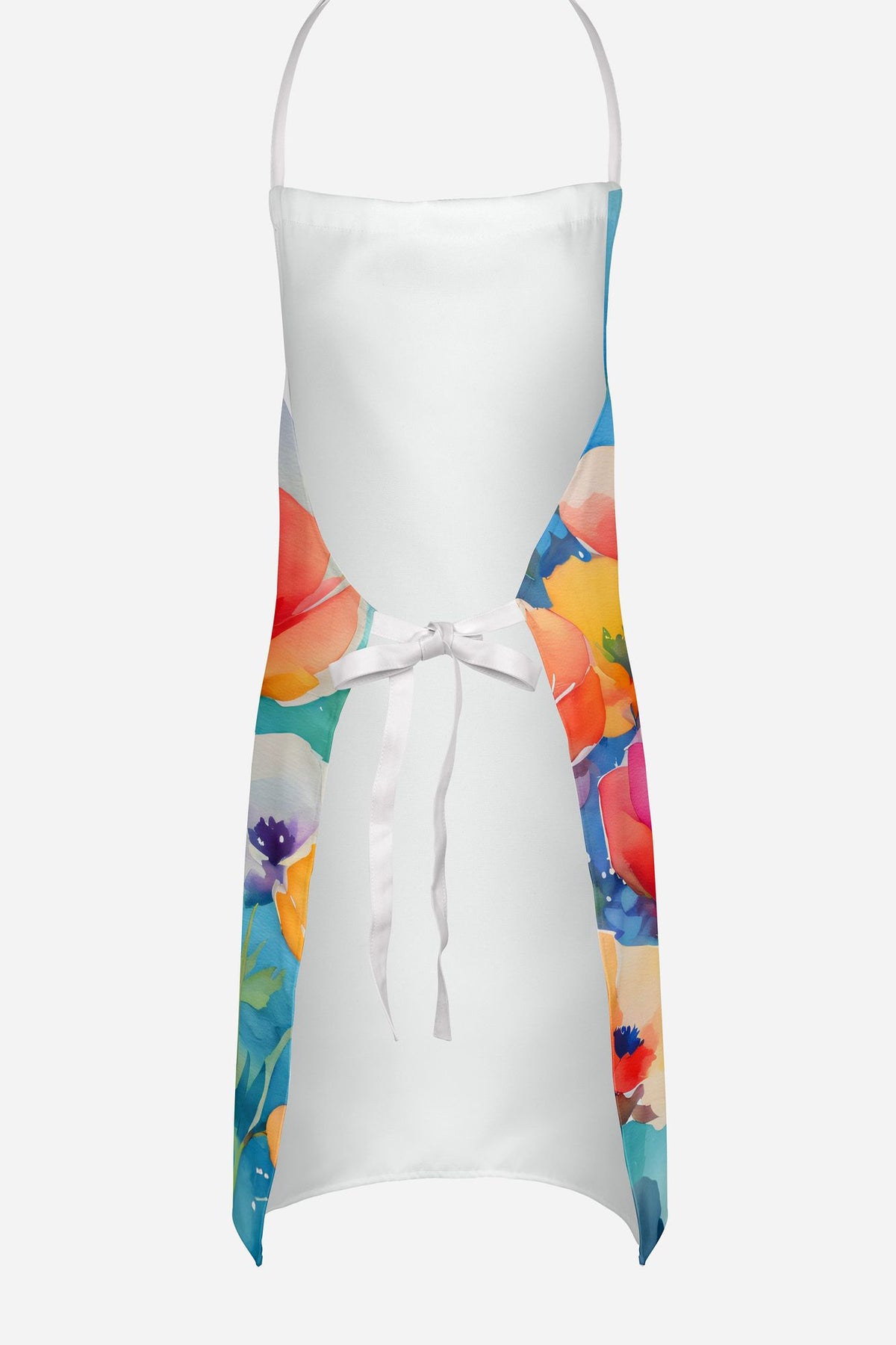 Watercolor Anemones Adjustable Bib Apron