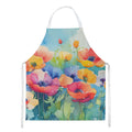 Watercolor Anemones Adjustable Bib Apron