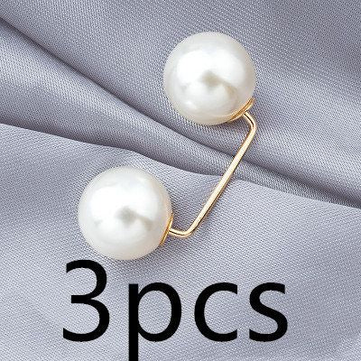 Elegant Pearl Brooch Pin – Korean Style Bow Tie for Women